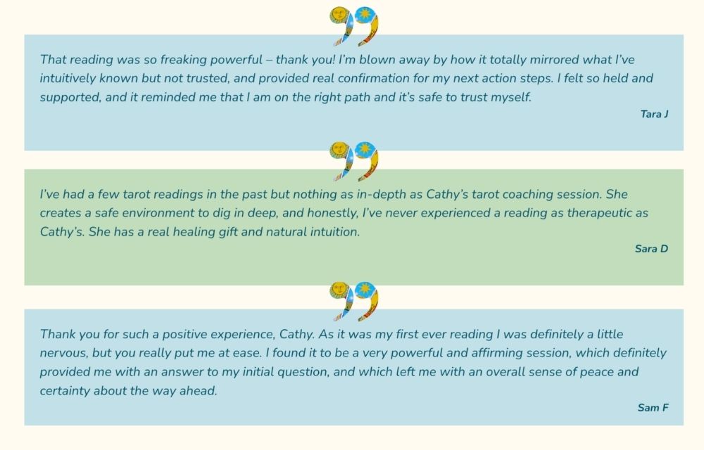 Tarot testimonials